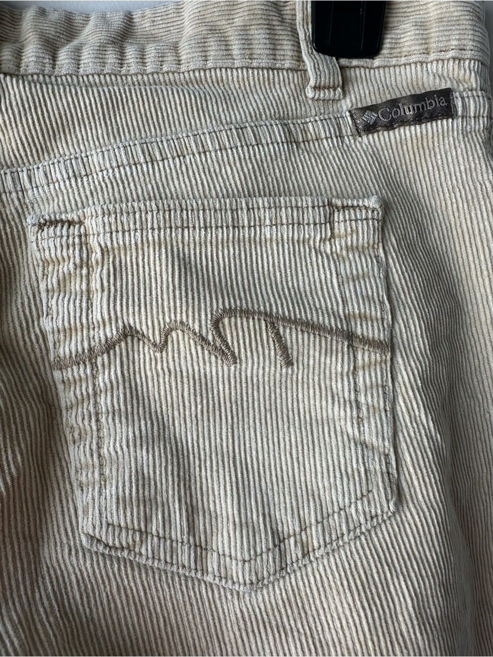 Women's Wide-Leg Corduroy Jeans in Light Beige - Picture 4 of 5